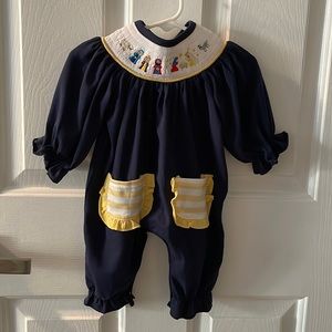 Smocked Christmas Onsie